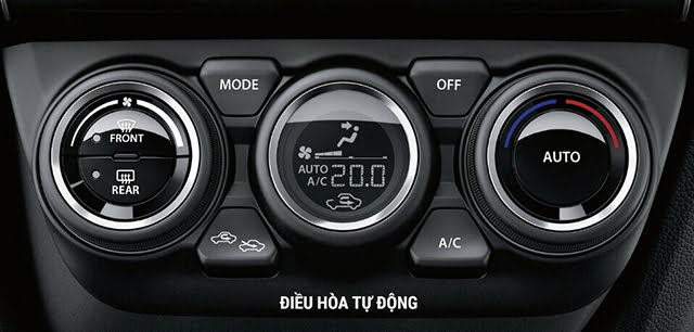 Suzuki Swift 2023 đã có hệ thống điều hòa tự động mang đến tiện nghi ấn tượng cho người dùng.